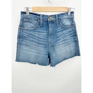Madewell The Perfect 100% Cotton Denim Raw Hem Jean Shorts Women's Size 24